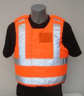 Fluo reflective stab resistant vest HELIOS KR1-SP1